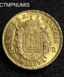,MONNAIE,20,FRANCS,OR,NAPOLEON,1864,BB,STRASBOURG,