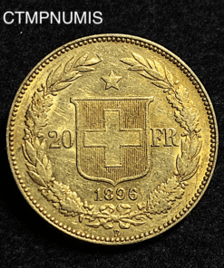 ,MONNAIE,SUISSE,20,FRANCS,OR,1896,BERNE,