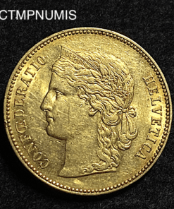 ,MONNAIE,SUISSE,20,FRANCS,OR,1896,BERNE,