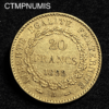 ,MONNAIE,20,FRANCS,OR,GENIE,1892,