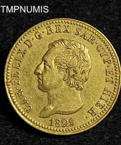 ,MONNAIE,ITALIE,40,LIRE,OR,1825,TURIN,