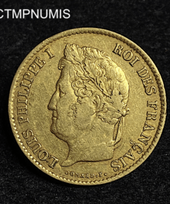 ,MONNAIE,40,FRANCS,OR,LOUIS,PHILIPPE,1834,