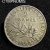 ,MONNAIE,2,FRANCS,ARGENT,SEMEUSE,1898,FLAN,MAT,