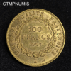 ,MONNAIE,100,FRANCS,OR,GENIE,1907,