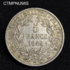 ,MONNAIE,5,FRANCS,ARGENT,CERES,1849,BB,STRASBOURG,