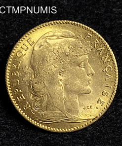 ,MONNAIE,10,FRANCS,OR,COQ,1914,