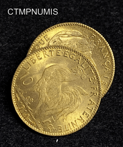 ,MONNAIE,10,FRANCS,OR,COQ,1914,