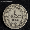 ,MONNAIE,BELGIQUE,1,FRANC,ARGENT,LEOPOLD,1844,