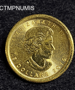 ,MONNAIE,CANADA,5,DOLLAR,OR,1/20,ONCE,2015,