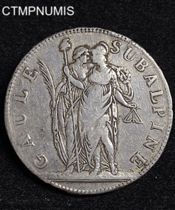 ,MONNAIE,ITALIE,5,FRANCS,ARGENT,AN,10,REVOLUTION,