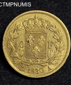 ,MONNAIE,40,FRANCS,OR,CHARLES,X,1830,
