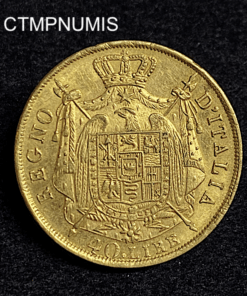 ,MONNAIE,40,LIRE,OR,NAPOLEON,1814,MILAN,