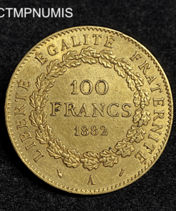 ,MONNAIE,100,FRANCS,OR,GENIE,1882,