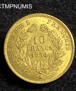 ,MONNAIE,10,FRANCS,OR,NAPOLEON,1856,SUP,