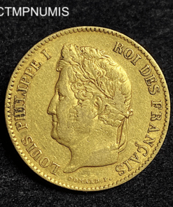 ,MONNAIE,40,FRANCS,OR,LOUIS,PHILIPPE,1834,