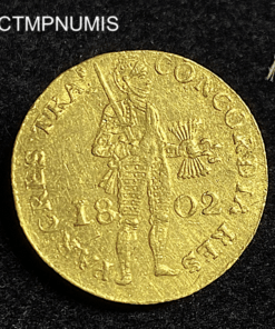 ,MONNAIE,PAYS,BAS,1,DUCAT,OR,1802,