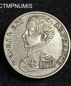,MONNAIE,1,FRANC,ARGENT,HENRI,V,1831,