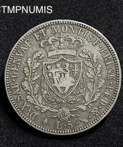 ,MONNAIE,ITALIE,5,LIRE,ARGENT,1826,TURIN,