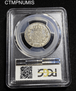 ,MONNAIE,2,FRANCS,LOUIS,XVIII,ARGENT,1823,MS61,