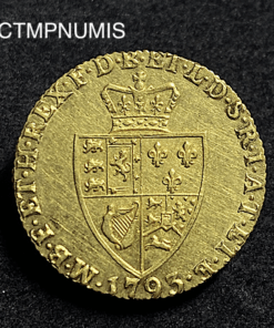 ,MONNAIE,ROYAUME,UNI,1,GUINEE,OR,GEORGES,III,1793,