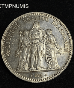 ,MONNAIE,5,FRANCS,ARGENT,HERCULE,1877,SPL,