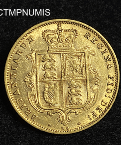 ,MONNAIE,ROYAUME,UNI,1/2,SOUVERAIN,OR,1877,