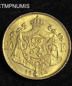 ,MONNAIE,BELGIQUE,20,FRANCS,OR,1914,