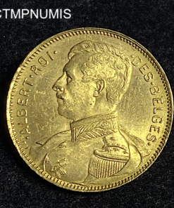 ,MONNAIE,BELGIQUE,20,FRANCS,OR,1914,