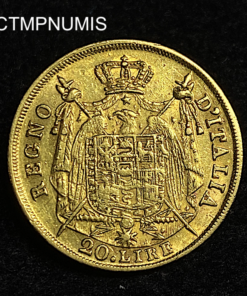 ,MONNAIE,ITALIE,20,LIRE,OR,1810,MILAN,