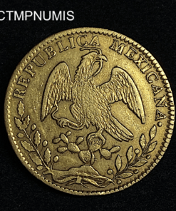 ,MONNAIE,MEXIQUE,8,ESCUDOS,OR,1861,GO,