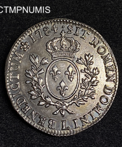 ,MONNAIE,LOUIS,XVI,ECU,ARGENT,1784,L,BAYONNE,