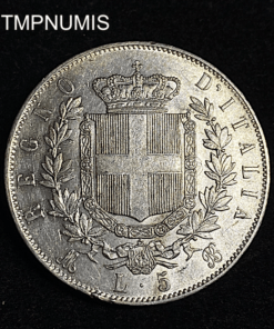 ,MONNAIE,ITALIE,5,LIRE,ARGENT,1875,M,MILAN,SUP,