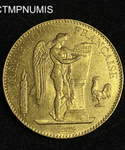 ,MONNAIE,100,FRANCS,OR,GENIE,1878,