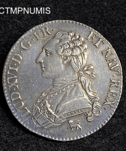 ,MONNAIE,LOUIS,XVI,1/2,ECU,ARGENT,1792,