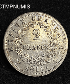 ,MONNAIE,2,FRANCS,ARGENT,NAPOLEON,1811,