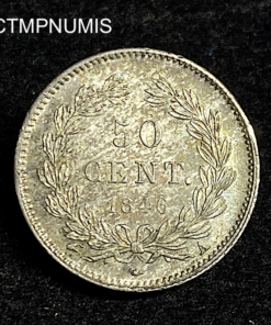 ,MONNAIE,50,CENTIMES,LOUIS,PHILIPPE,1846,SPL,