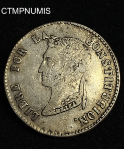 ,MONNAIE,BOLIVIE,4,SOLES,ARGENT,1855,