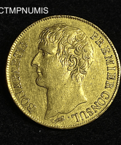 ,MONNAIE,40,FRANCS,OR,BONAPARTE,CONSULAT,AN,12,