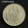 ,MONNAIE,ALLEMAGNE,2,MARK,ARGENT,PRUSSE,1888,