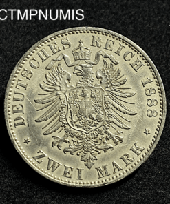 ,MONNAIE,ALLEMAGNE,2,MARK,ARGENT,PRUSSE,1888,