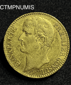 ,MONNAIE,CONSULAT,40,FRANCS,OR,AN,XI,