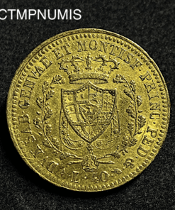 ,MONNAIE,ITALIE,40,LIRE,OR,1822,TURIN,