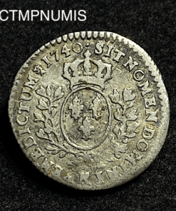 ,MONNAIE,LOUIS,XV,1/20,ECU,BANDEAU,1740,R,ORLEANS,