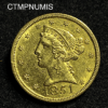 ,MONNAIE,ETATS,UNIS,5,DOLLAR,OR,1851,