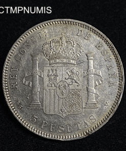 ,MONNAIE,ESPAGNE,5,PESETAS,ARGENT,1897,