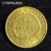 ,MONNAIE,40,FRANCS,OR,NAPOLEON,1806,