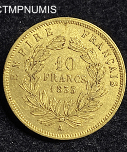 ,MONNAIE,10,FRANCS,OR,NAPOLEON,1855,