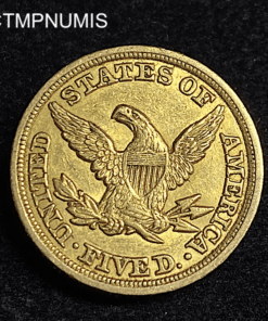 ,MONNAIE,ETATS,UNIS,5,DOLLAR,OR,1847,