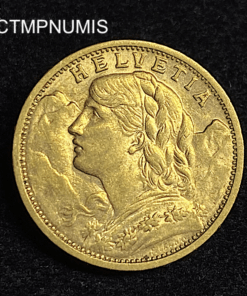 ,MONNAIE,SUISSE,20,FRANCS,OR,1905,BERNE,