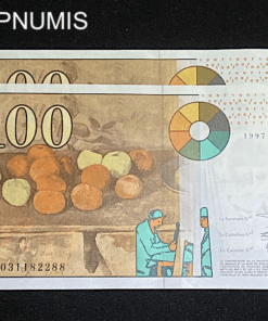 ,BILLET,100,FRANCS,CEZANNE,1997,NEUF,